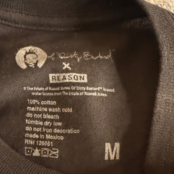 Reason Black Graphic Tee with Unique Design - Picture 3 of 4